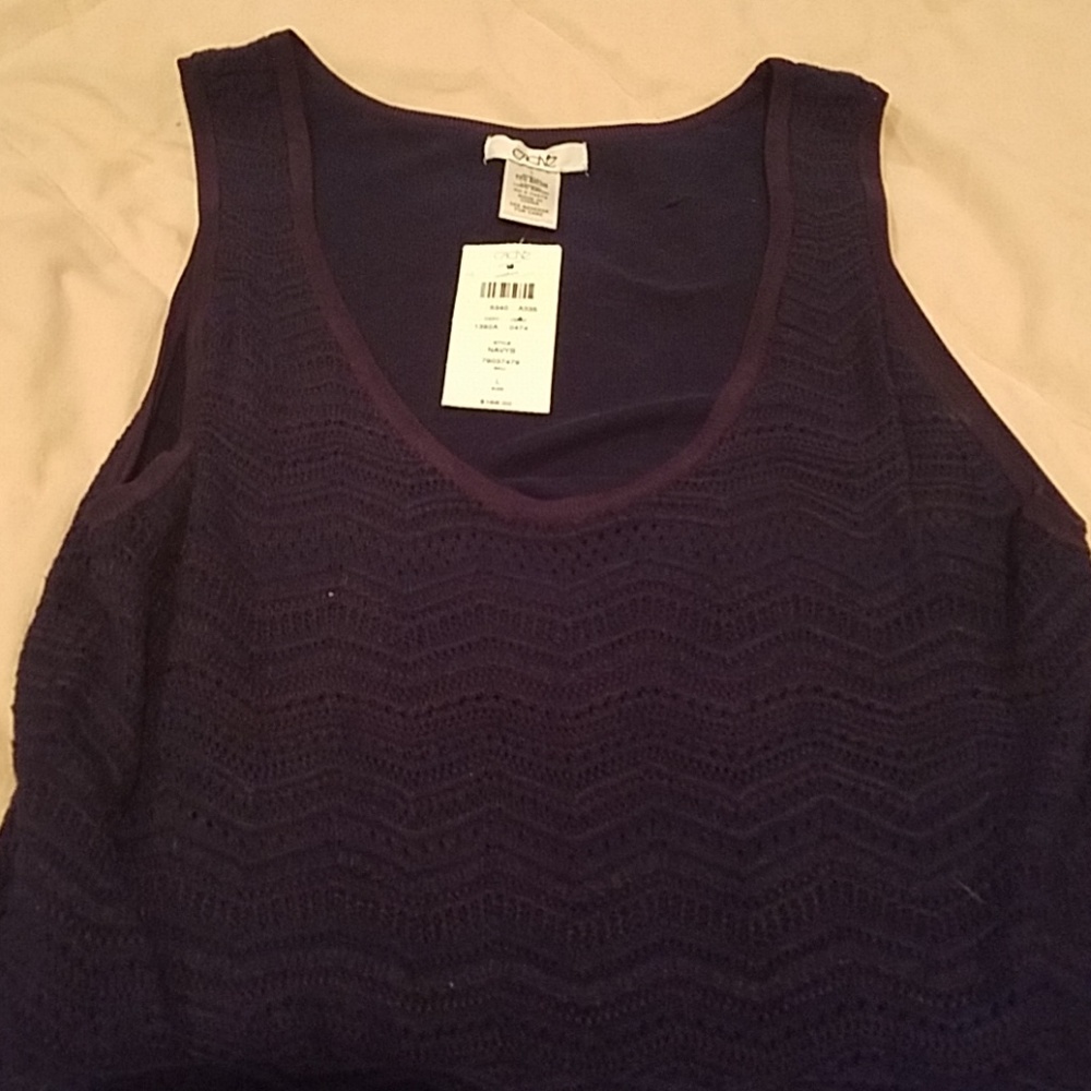 NWT CACHE Sleeveless Cotton Crocheted Dress Large